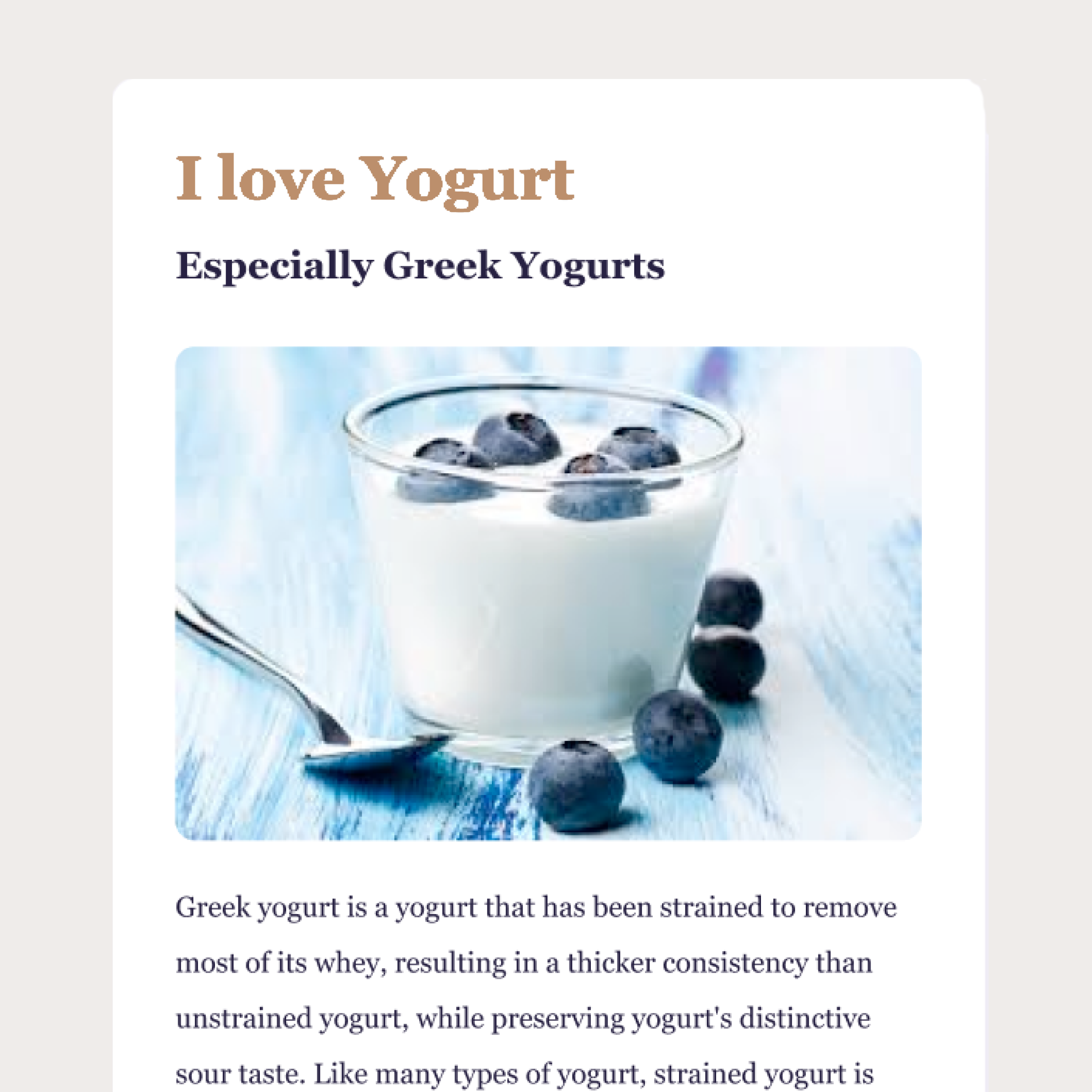 yogurt project