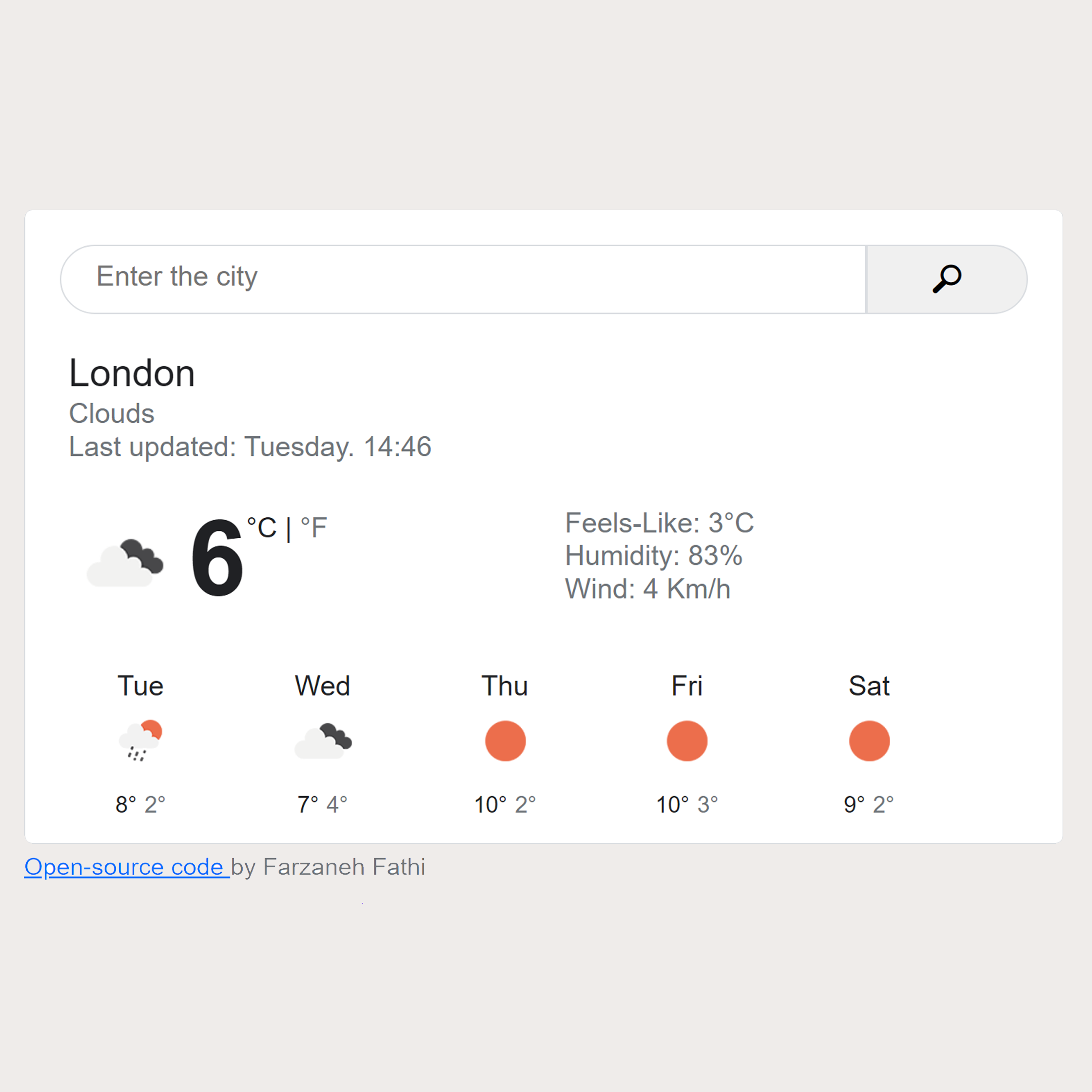 weather app project